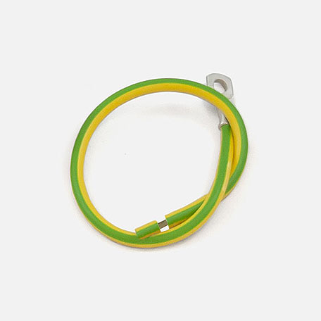 MK 10 gulgrön kabel med kabelsko CU/AL | 